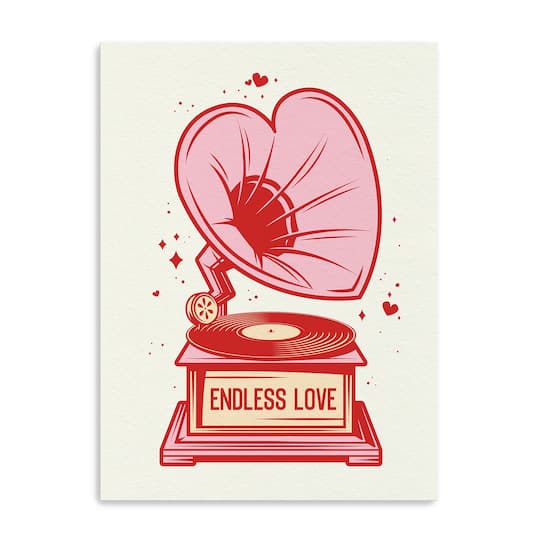 Love Vinyl Record Canvas Giclée Art